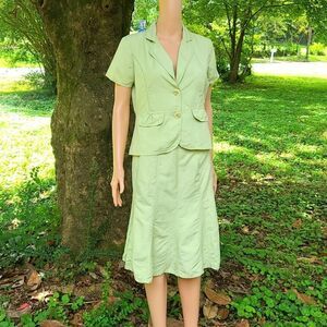 Sherry Taylor Nyanza Greenr 2pc skirt suit